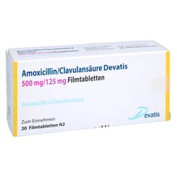 Amoxicillin/Clavulansäure Devatis 500 mg/125 mg