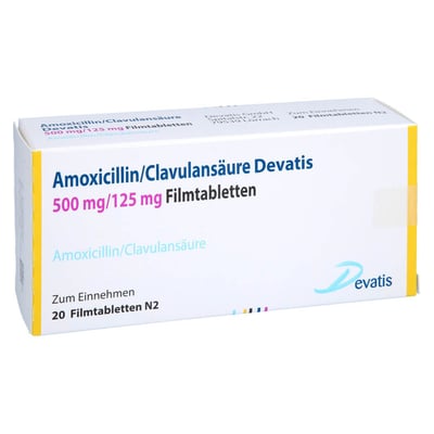 Amoxicillin/Clavulansäure Devatis 500 mg/125 mg