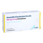 Amoxicillin/Clavulansäure Devatis 500 mg/125 mg Produktbild 1