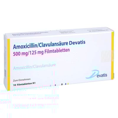 Amoxicillin/Clavulansäure Devatis 500 mg/125 mg