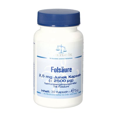 Folsaeure 2,5 mg Jun Kapsel Produktbild 1