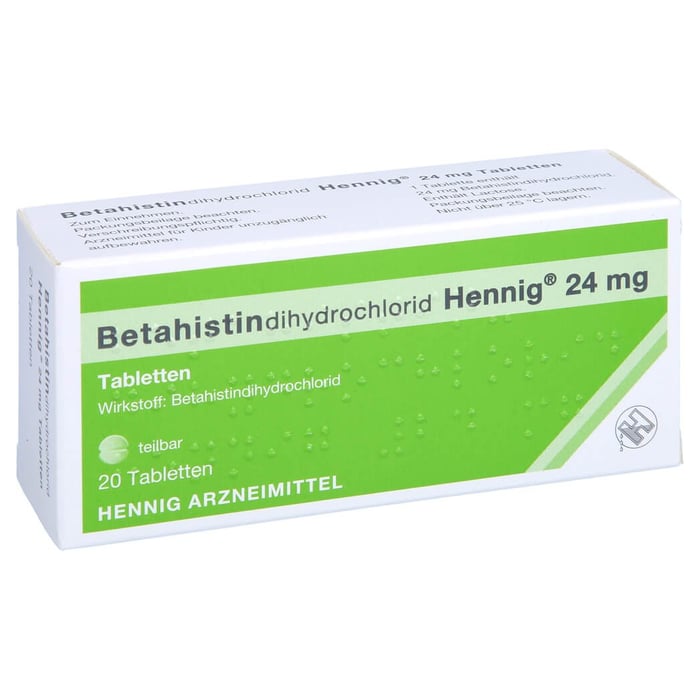Betahistindihydrochlorid Hennig 24 mg Tabletten
