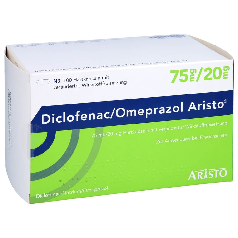 DICLOFENAC/Omeprazol Aristo 75 mg/20 mg HVW