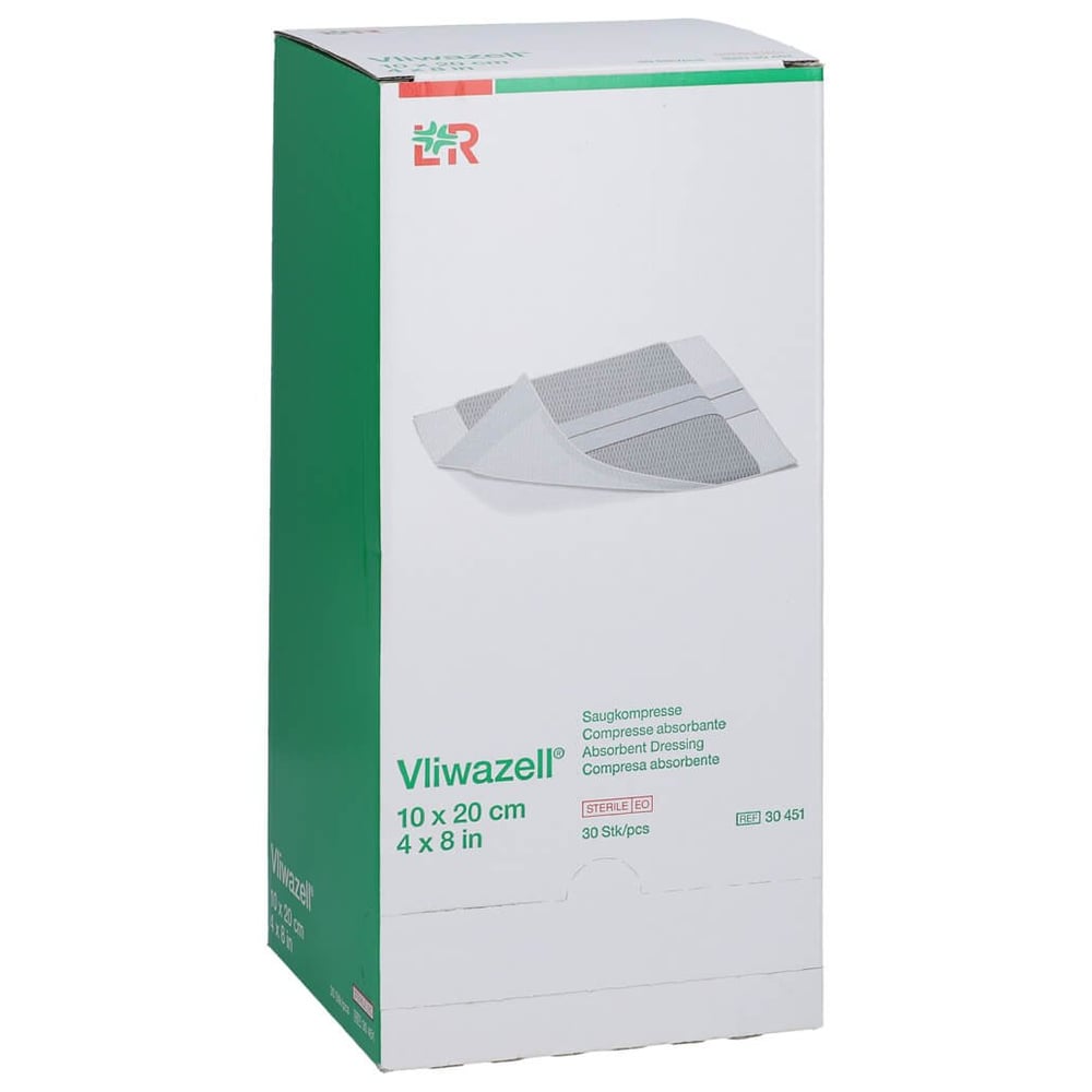 Vliwazell Saugkompressen steril 10x20 cm