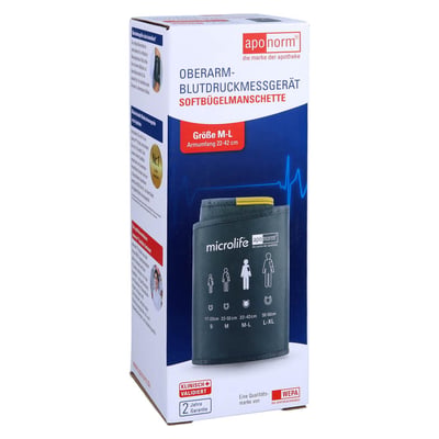 Aponorm Oberarm-Softmanschette Größe M-L 22-42 cm Produktbild 1