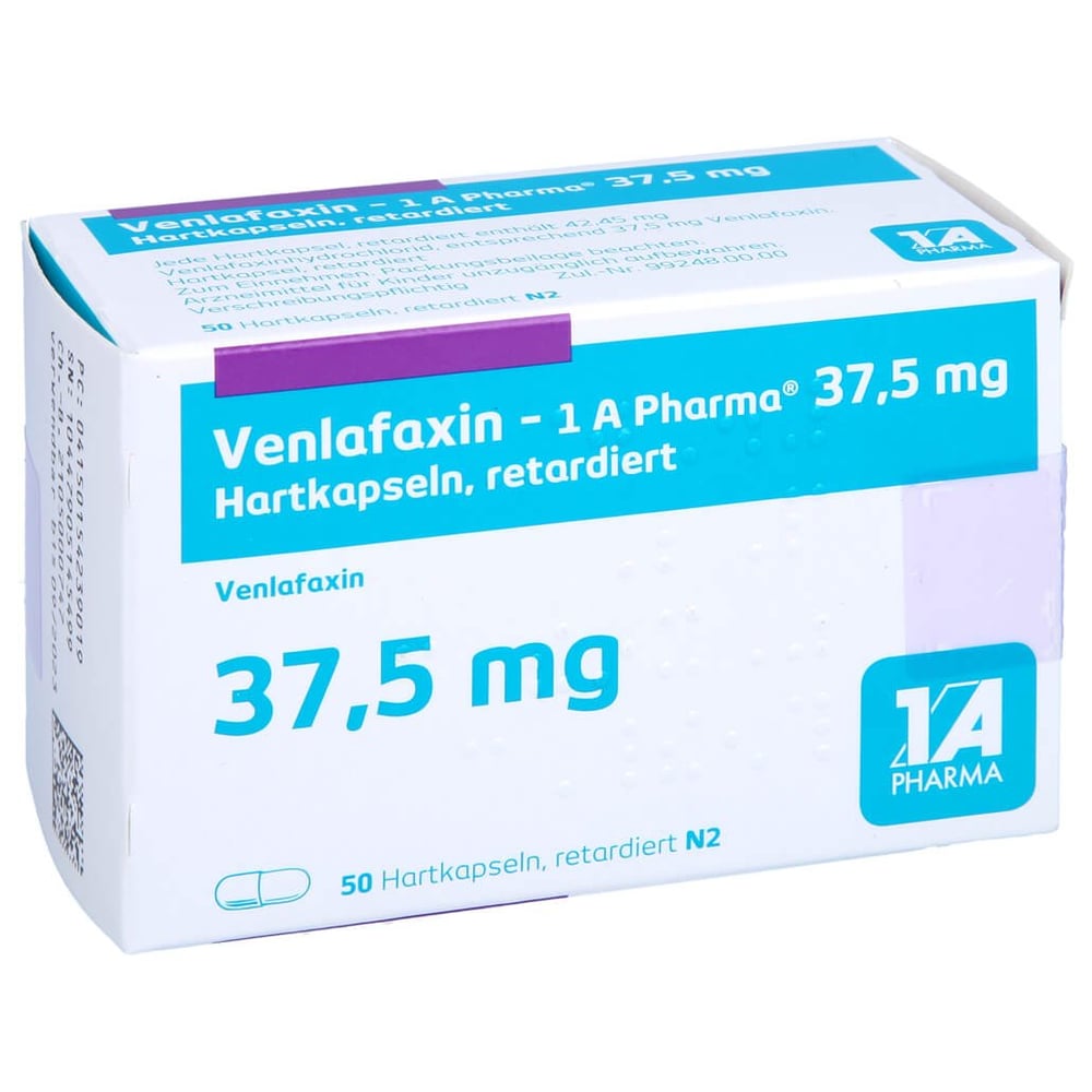 Venlafaxin - 1 A Pharma 37.5 mg Hartkapseln retard