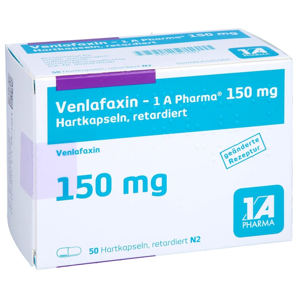 Venlafaxin - 1 A Pharma 150 mg Hartkapseln retard