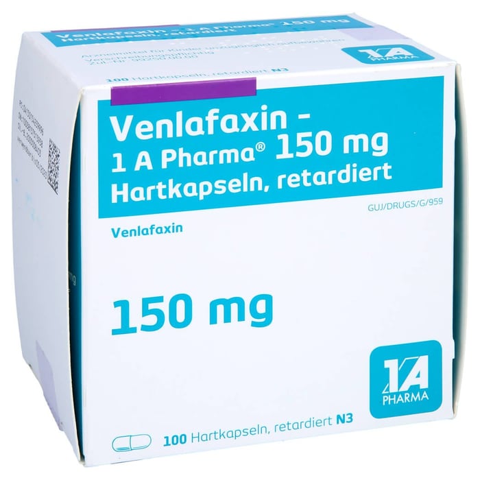 Venlafaxin - 1 A Pharma 150 mg Hartkapseln retard