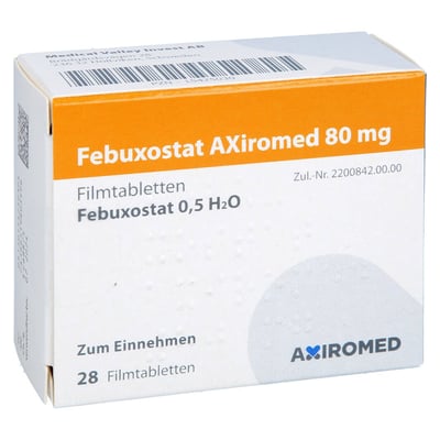 Febuxostat AXiromed 80 mg