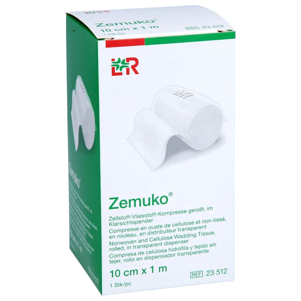 Zemuko Vliesstoff-Kompr.gerollt 10 cmx1 m 1001 Artikel Medical