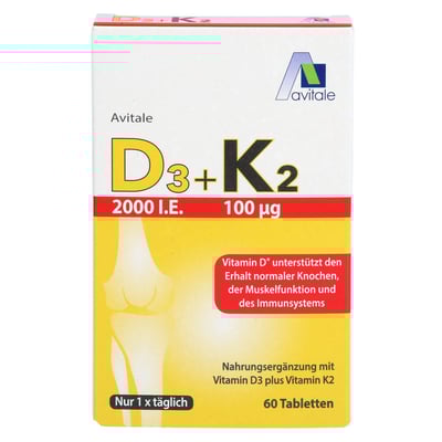 Vitamin D3+K2 2000 I.E.