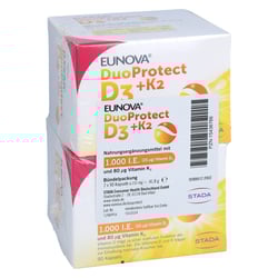 Eunova DuoProtect D3+k2 1000 I.E./80g Kaps.Kombi