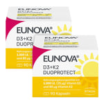 Eunova DuoProtect D3+k2 1000 I.E./80g Kaps.Kombi