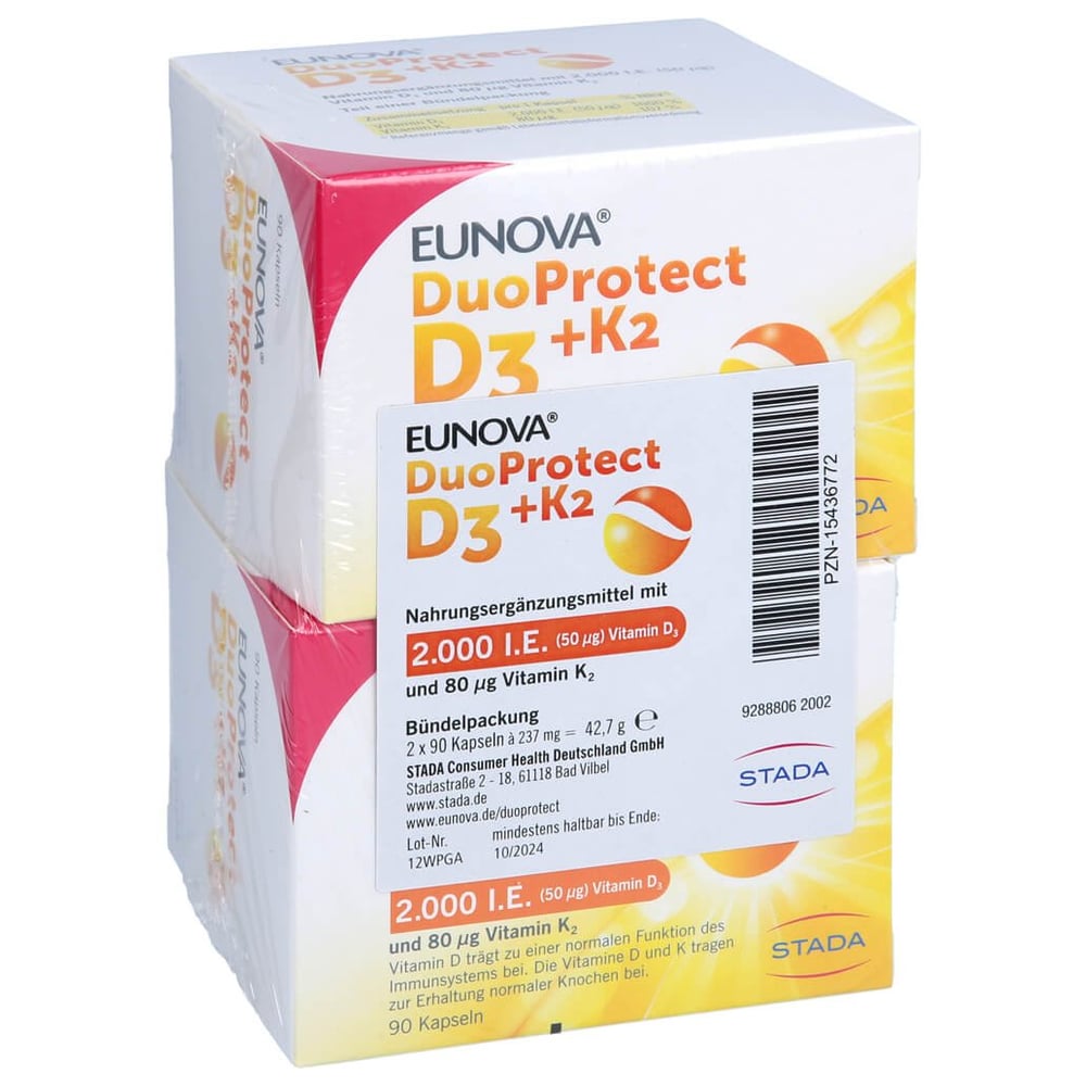 Eunova DuoProtect D3 + K2 - 2.000 I.e.