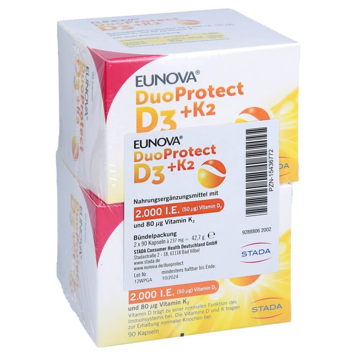 Eunova DuoProtect D3 + K2 - 2.000 I.e.