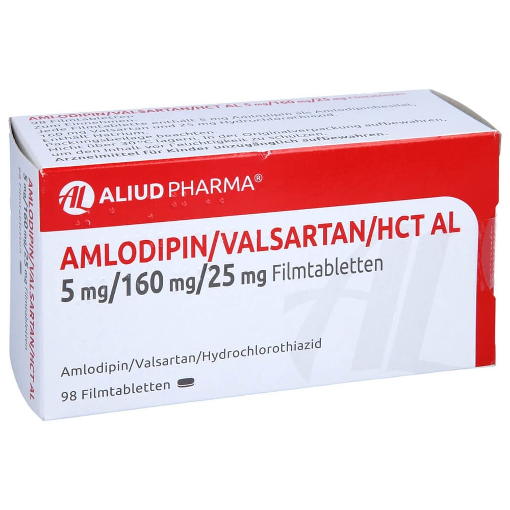 Amlodipin/Valsartan/HCT AL 5 mg/160 mg/25 mg
