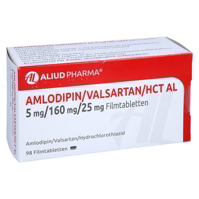 Amlodipin/Valsartan/HCT AL 5 mg/160 mg/25 mg