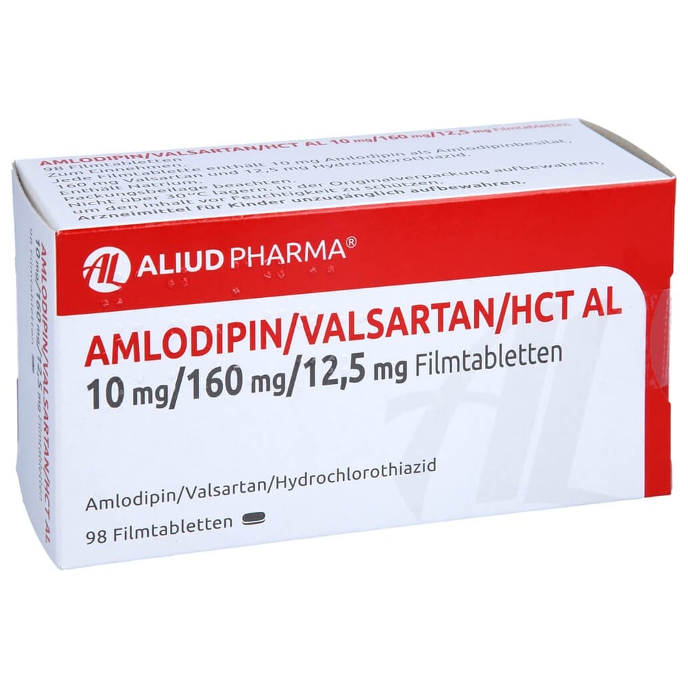Amlodipin/Valsartan/HCT AL 10 mg/160 mg/12,5 mg