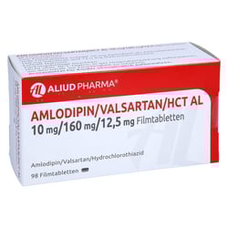 Amlodipin/Valsartan/HCT AL 10 mg/160 mg/12,5 mg