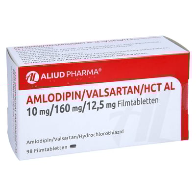 Amlodipin/Valsartan/HCT AL 10 mg/160 mg/12,5 mg