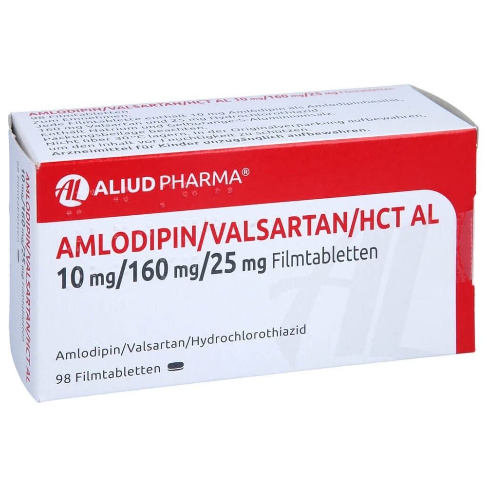 Amlodipin/Valsartan/HCT AL 10 mg/160 mg/25 mg