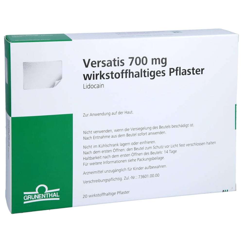 Versatis 700 mg wirkstoffhaltiges Pflaster
