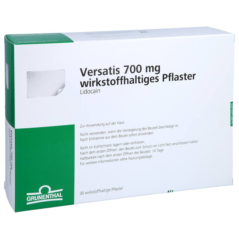 Versatis 700 mg wirkstoffhaltiges Pflaster