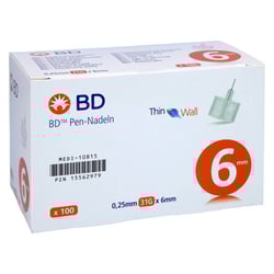 BD Pen-nadeln 0,25x6 mm
