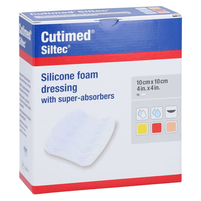 Cutimed Siltec Schaumverband 10x10 cm nicht haftend Produktbild 1