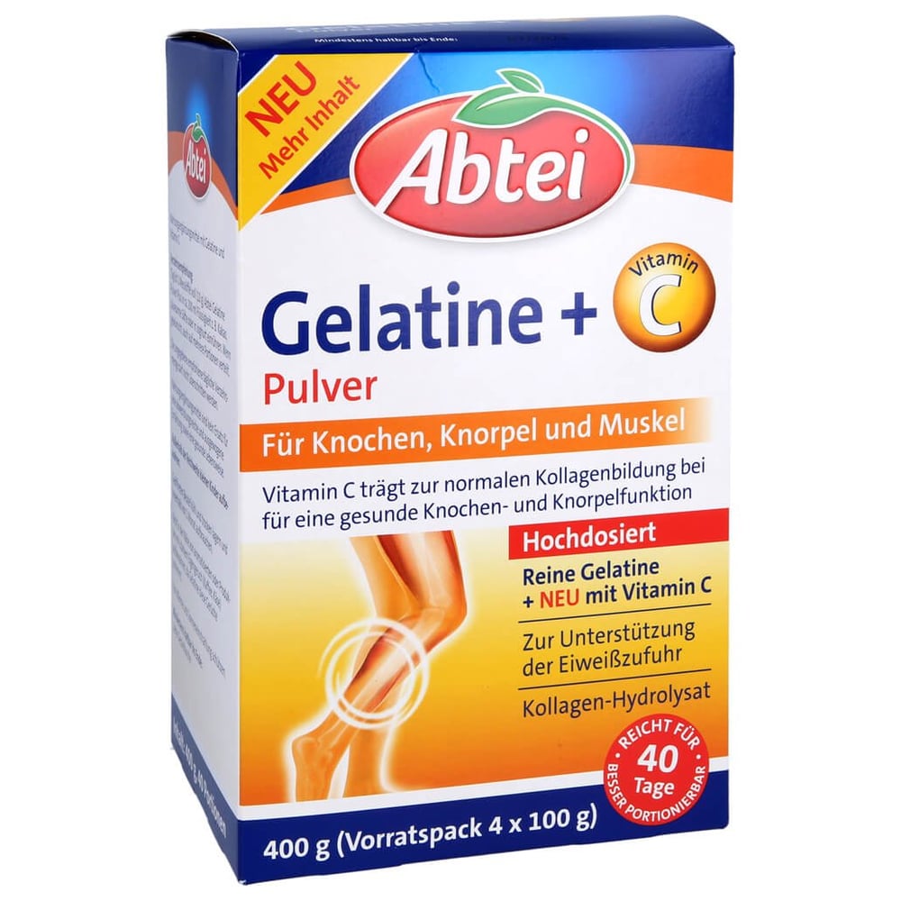 Abtei Gelatine Plus Vitamin C Pulver