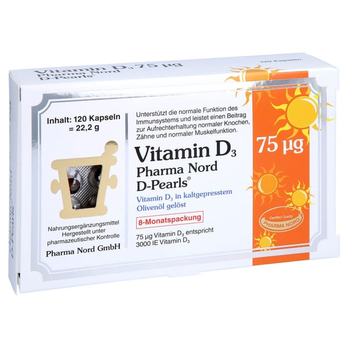Vitamin D3 75 ug Pharma Nord D-Pearls