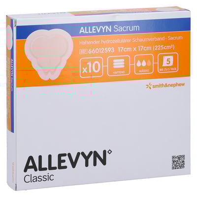 Allevyn Sacrum klein 17x17 cm Wundverband haftend Kohlpharma