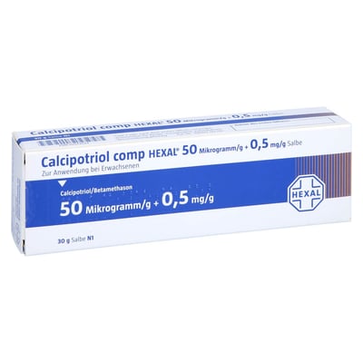 Calcipotriol comp HEXAL 50 Mikrogramm/g + 0,5 mg/g
