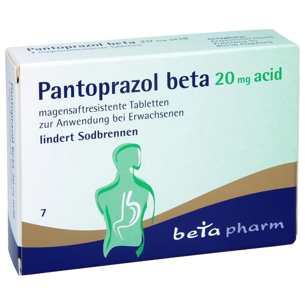 Pantoprazol beta 20 mg acid