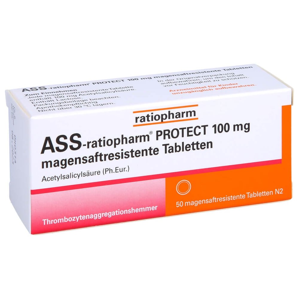 ASS-ratiopharm PROTECT 100 mg magensaftresistent