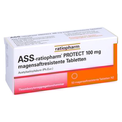 ASS-ratiopharm PROTECT 100 mg magensaftresistent