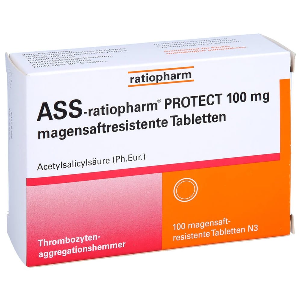 ASS-ratiopharm PROTECT 100 mg magensaftresistent