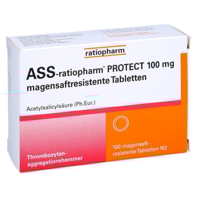 ASS-ratiopharm PROTECT 100 mg magensaftresistent