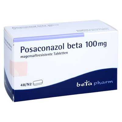 Posaconazol beta 100 mg magensaftres.Tabletten