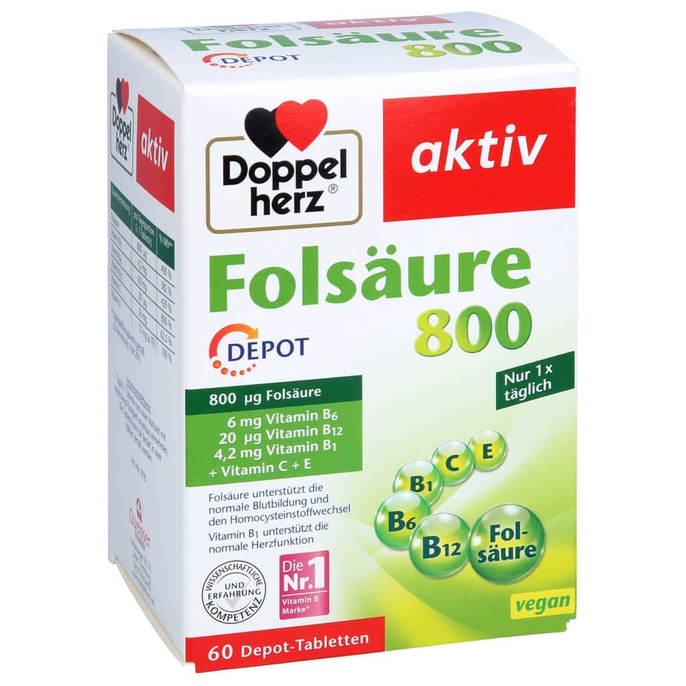 Doppelherz Folsäure 800 Depot