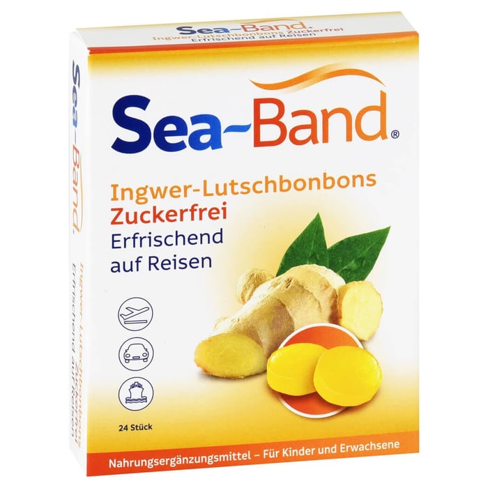 SEA-BAND Ingwer-Lutschbonbons zuckerfrei