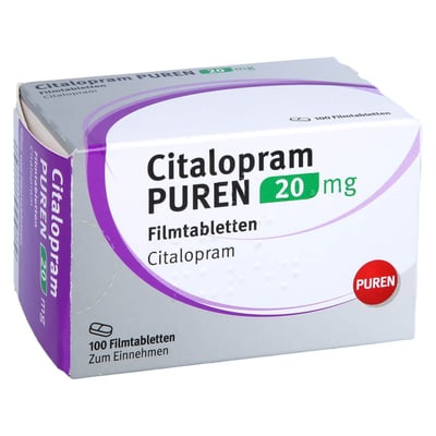 Citalopram PUREN 20 mg