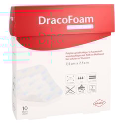 Dracofoam Infekt haft sensitiv Wundauf.7,5x7,5 cm