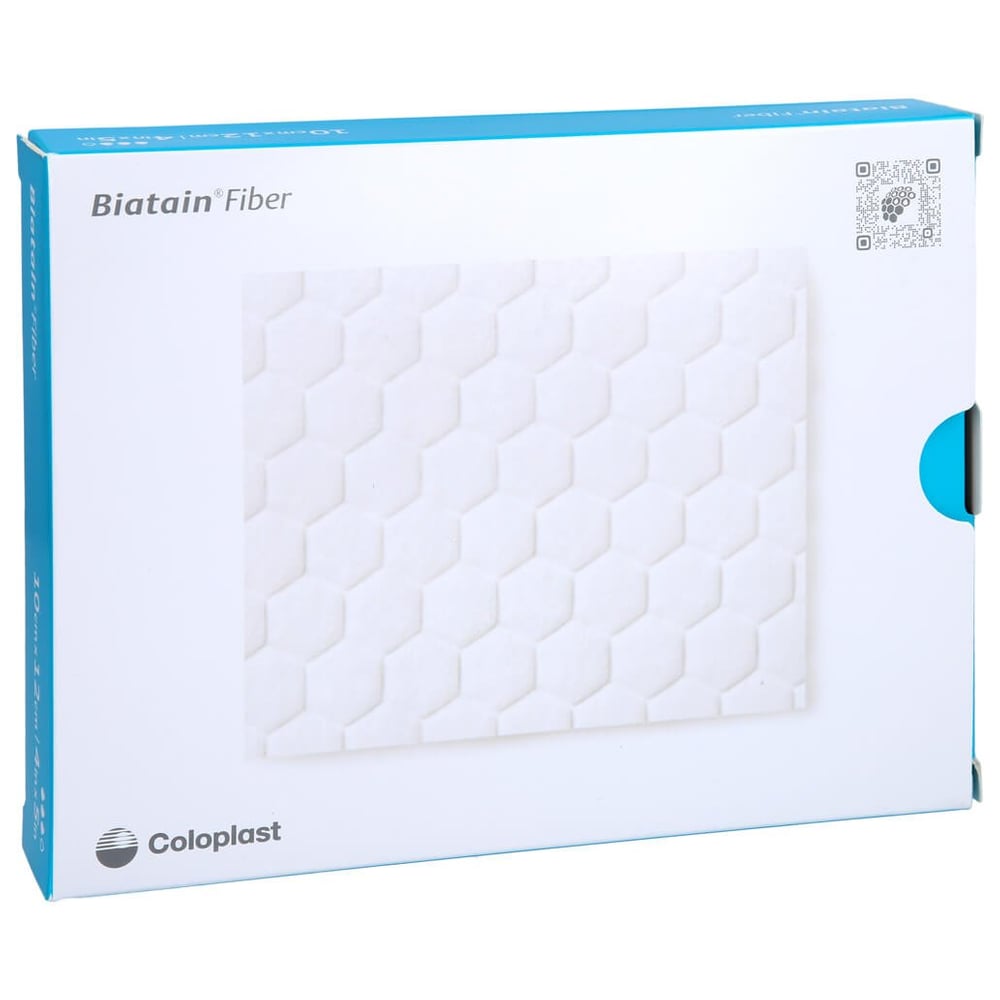 Biatain Fiber 10x12 cm Faserverband Coloplast