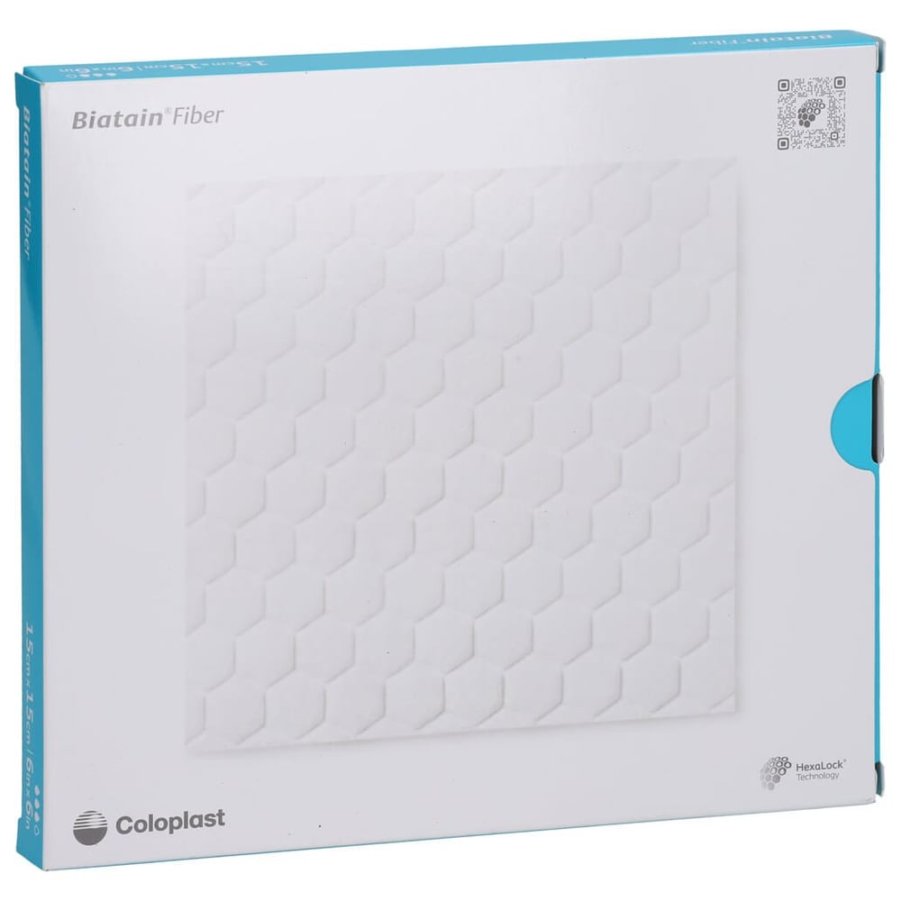 Biatain Fiber 15x15 cm Faserverband Coloplast