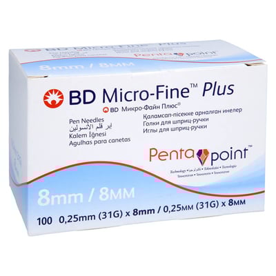 BD Micro-fine+ Pen-Nadeln 0,25x8 mm 31 G