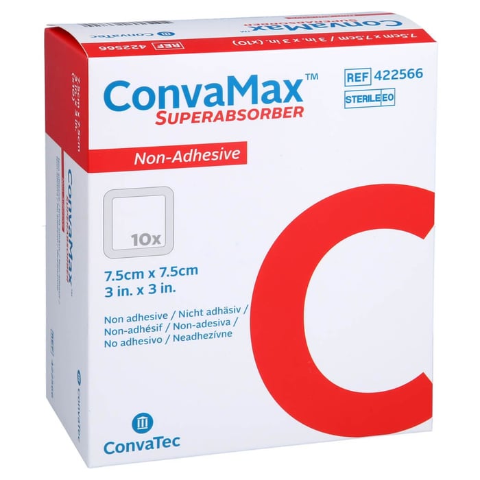Convamax Superabsorber nicht adh siv 7,5x7,5 cm