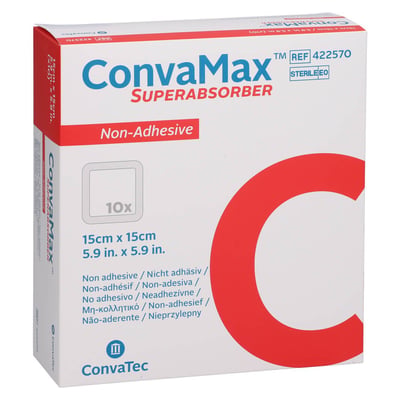 Convamax Superabsorber nicht adhäsiv 15x15 cm Produktbild 1