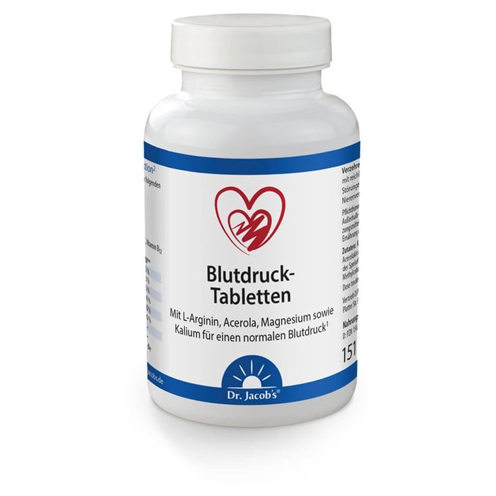 Dr. Jacob's Blutdruck-Tabletten mit Arginin Kalium Magnesium