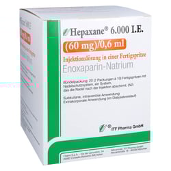 Hepaxane 6000 I.E. (60 mg)/0,6 ml Injektionslösung